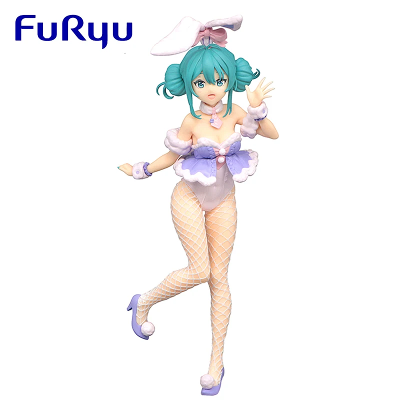 

Фигурка аниме FuRyu Hatsune Miku BiCute Bunny из ПВХ, 28 см, Коллекционная модель куклы, статуэтка, украшение, подарок