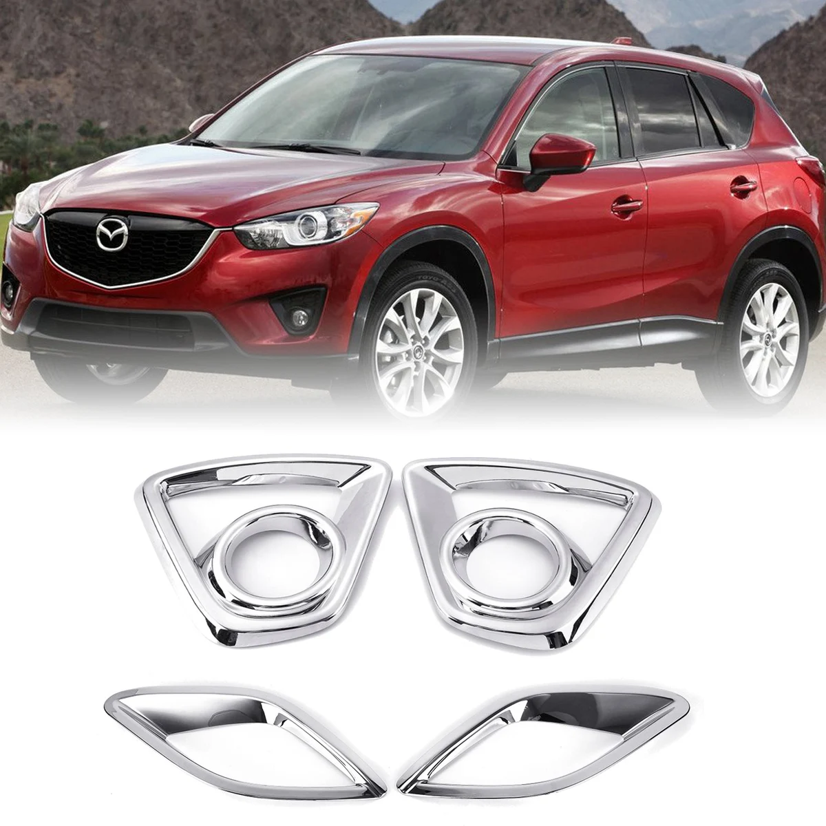 2PCS Chrome Front Fog Light Cover Trim For Mazda Cx-5 CX 5 2013 - 2016 Auto Rear Tail Lamp Frame Sticker Car Styling
2PCS Chrome Front Fog Light Cover Trim For Mazda Cx-5 CX 5 2013 - 2016 Auto Rear Tail Lamp Frame Sticker Car Styling