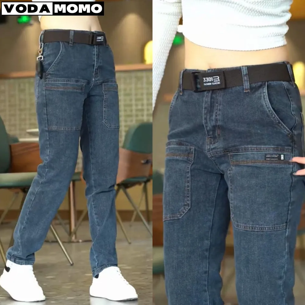 

Осенние новые универсальные модные джинсы скинни со стандартной талией, мужские высококачественные Стрейчевые рваные брюки, уличная одежда