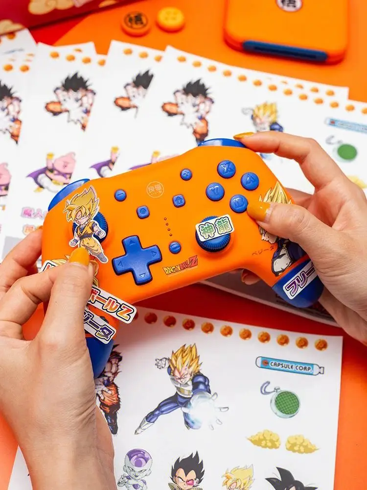 

IINE Son Goku Orange Bluetooth Wireless Gamepad L783 Gaming Controller NFC Vibration Game Handle for Switch NS Steam