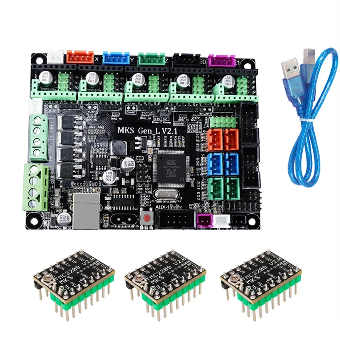 

For RAMPS MKS Gen-L V 2.1 Control Board Support 3D Printer Parts TMC2209 Uart Mode Gen L for Sidewinder X1(B)