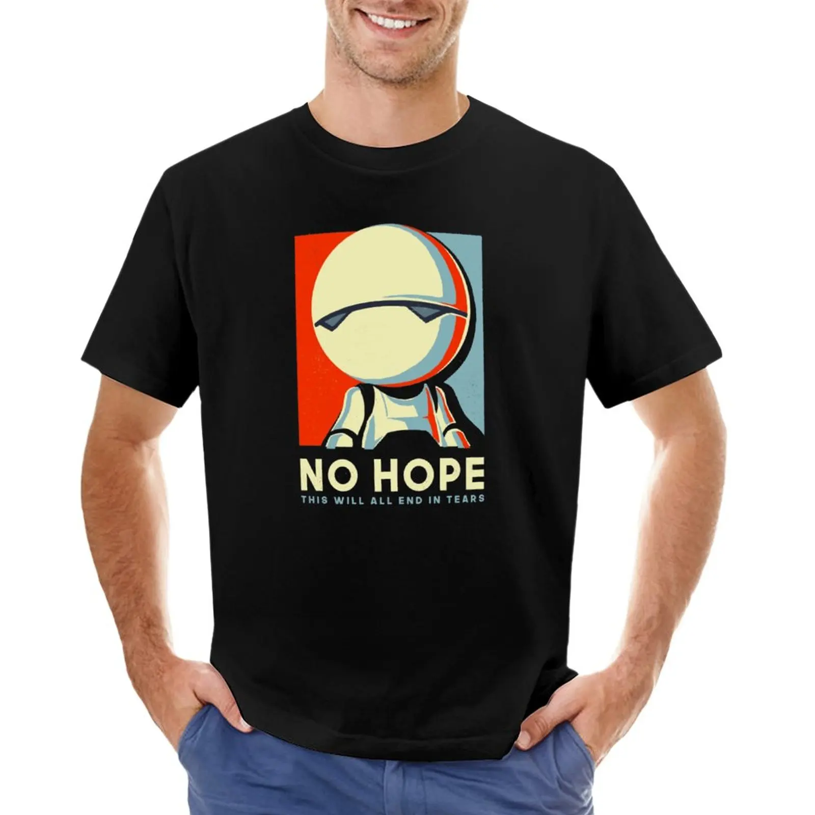 

No hope T-Shirt plus size tops aesthetic clothes fruit of the loom mens t shirts
