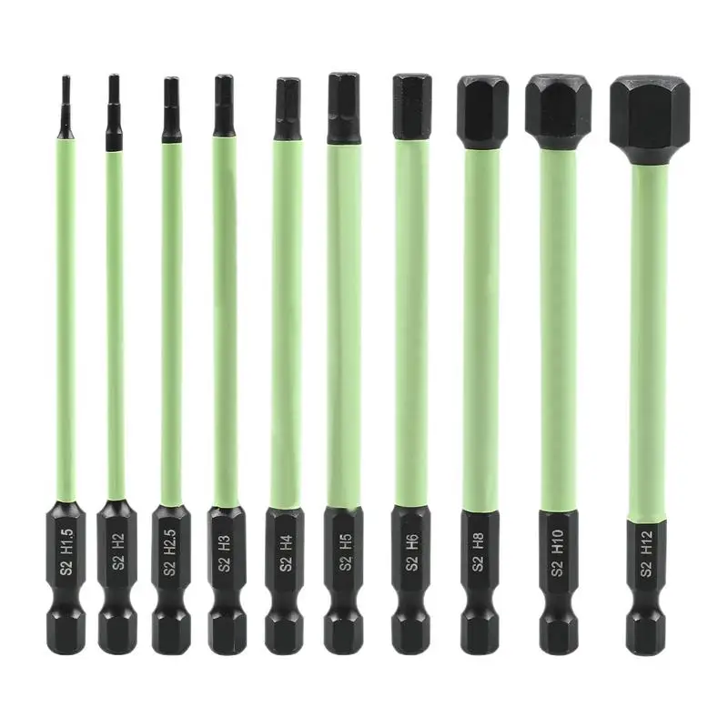 Wrench Drill Bit Metric 10pcs Rustproof Steel Hexagon Drill Bit Magnetic Drill Bits With Size Markings For Furniture Automobile
Wrench Drill Bit Metric 10pcs Rustproof Steel Hexagon Drill Bit Magnetic Drill Bits With Size Markings For Furniture Automobile