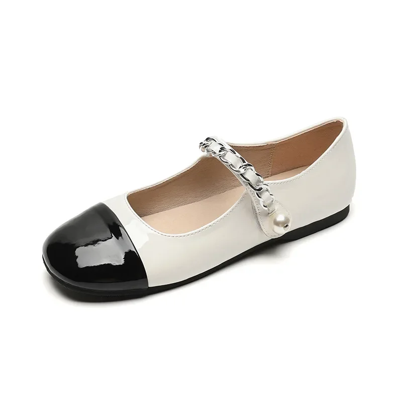 New 2025 Spring Summer Mary Janes Shoes Women Flats Elegant Brand Ladies Single Shoes Round toe Flat Big SIze 42 DX290 13 S7e995b79d3984e21b8f5237ef54ee29cg