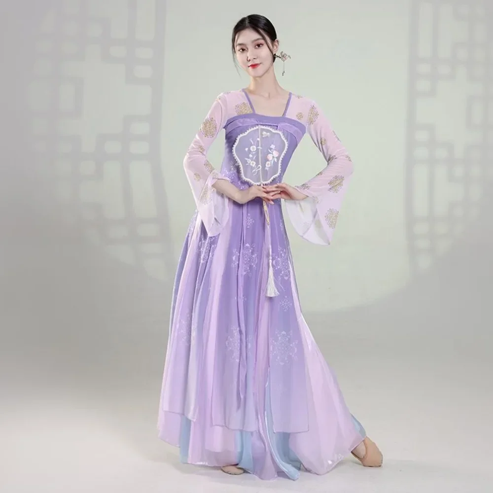 Classical Dance Dress National Improved Light Women's Hanfu Clothing Tang Ancient Costume Chest-High Super Fairy Ancient Style
Classical Dance Dress National Improved Light Women's Hanfu Clothing Tang Ancient Costume Chest-High Super Fairy Ancient Style