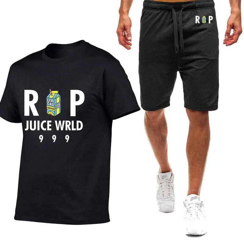 Мужские летние костюмы Juice WRLD с коротким рукавом, простая повседневная модная удобная одежда для отдыха, комплект из двух предметов с принтом логотипа
Мужские летние костюмы Juice WRLD с коротким рукавом, простая повседневная модная удобная одежда для отдыха, комплект из двух предметов с принтом логотипа