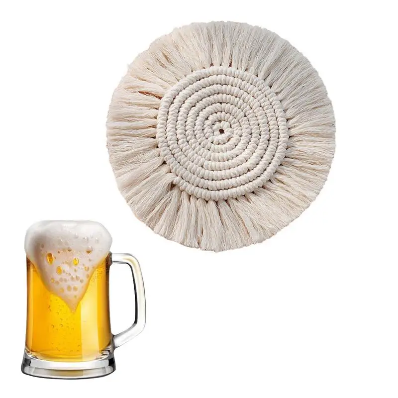 Handmade Cotton Braid Cup Pad Northern Europe Coaster Heat Resistant Mug Mat Coffee Tea Placemat Table Kitchen Accessories
Handmade Cotton Braid Cup Pad Northern Europe Coaster Heat Resistant Mug Mat Coffee Tea Placemat Table Kitchen Accessories