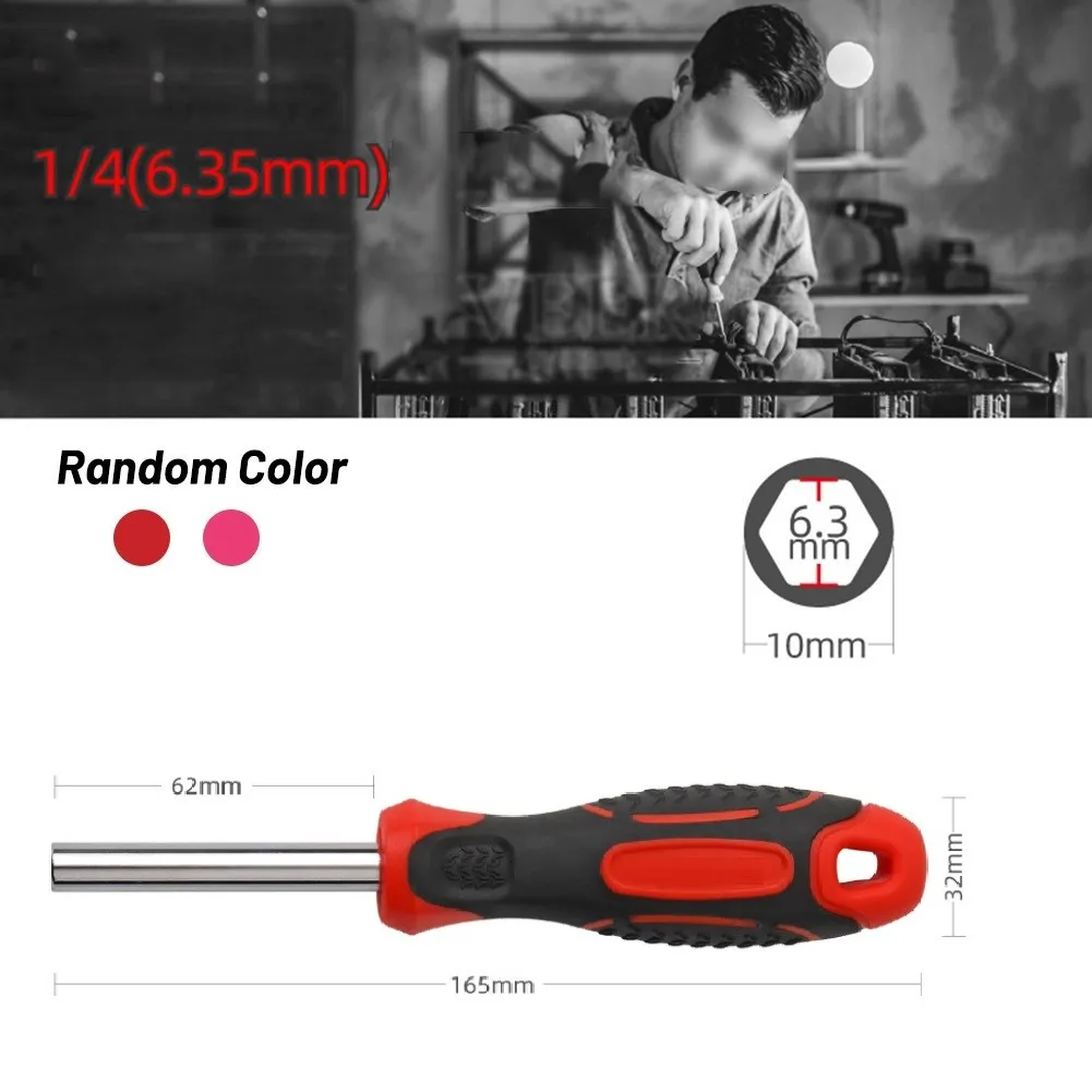High Quality Red Magnetic Bit Holder Screwdriver Durable Chrome Vanadium Steel Construction 1/4 Inch Hex Drive
High Quality Red Magnetic Bit Holder Screwdriver Durable Chrome Vanadium Steel Construction 1/4 Inch Hex Drive