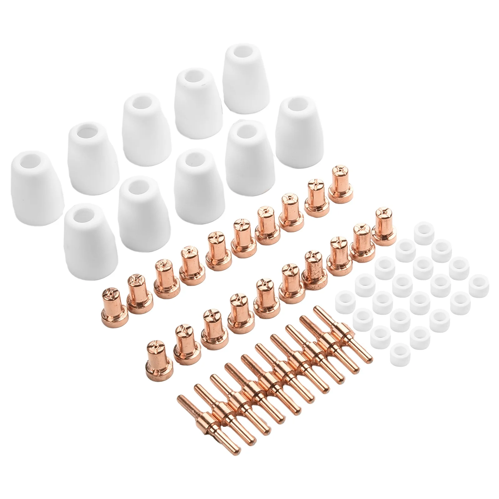 60pcs PT-31 Air Plasma Cutting Tips Extended Consumables For CUT-40 CUT-50D Electrode 18205L Nozzle 18866L Cup 18204 Welding
60pcs PT-31 Air Plasma Cutting Tips Extended Consumables For CUT-40 CUT-50D Electrode 18205L Nozzle 18866L Cup 18204 Welding