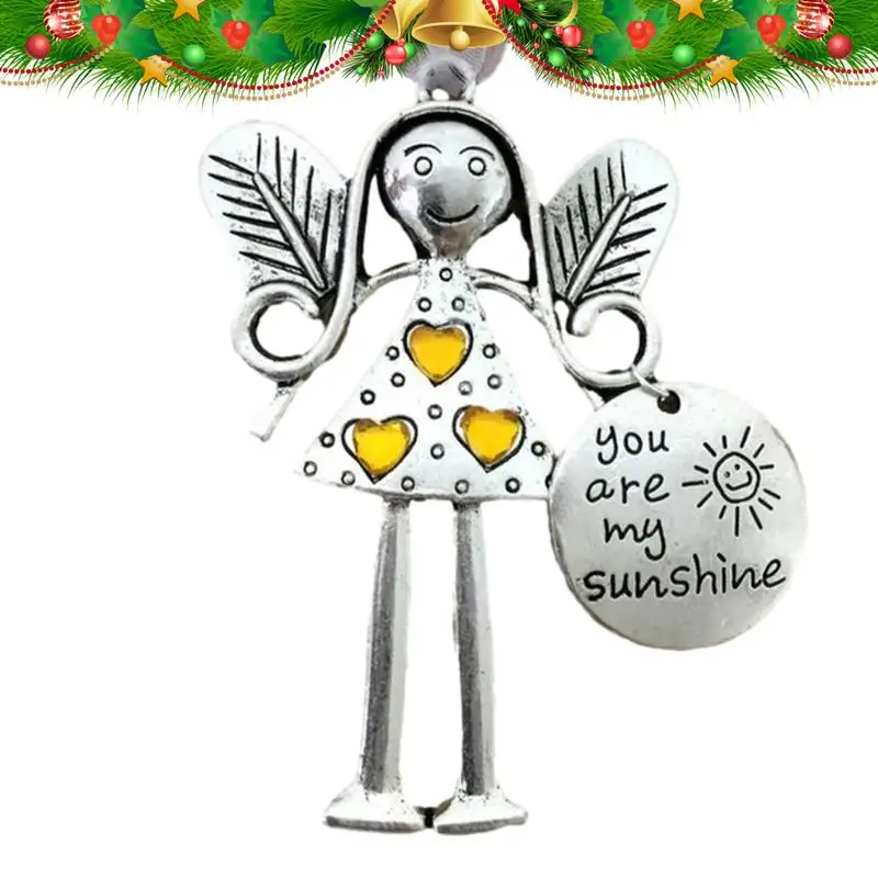 

Christmas Angel Ornaments Friendship Pendant Holiday Ornament Crazy Beautiful Friends Forever Room Decor Friendship Gifts