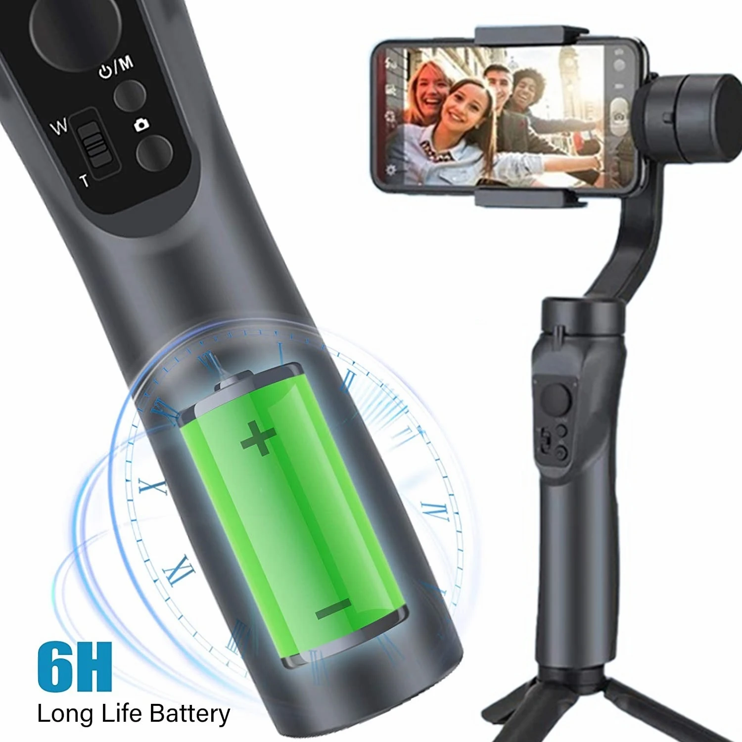 F6 3-Axis Handheld Gimbal Phone Stabilizer iphone Samsuny Xiaomi Huawei Selfie Stick Tripod for Anti Shake Live Video Recording
F6 3-Axis Handheld Gimbal Phone Stabilizer iphone Samsuny Xiaomi Huawei Selfie Stick Tripod for Anti Shake Live Video Recording