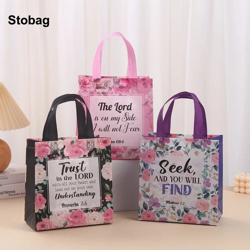 StoBag 12pcs Non-woven Tote Bag Fabric Gift Bible Package Kids Waterproof Storage Reusable Pouch Festival Birthday Party Favor
StoBag 12pcs Non-woven Tote Bag Fabric Gift Bible Package Kids Waterproof Storage Reusable Pouch Festival Birthday Party Favor