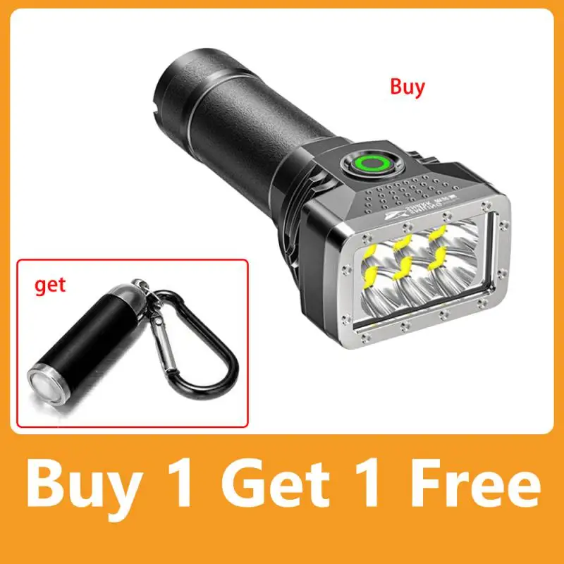 6 LEDs Flashlight Rechargeable Mini Torch High Brightness Power Display Outdoor Lighting for Camping Emergency
6 LEDs Flashlight Rechargeable Mini Torch High Brightness Power Display Outdoor Lighting for Camping Emergency