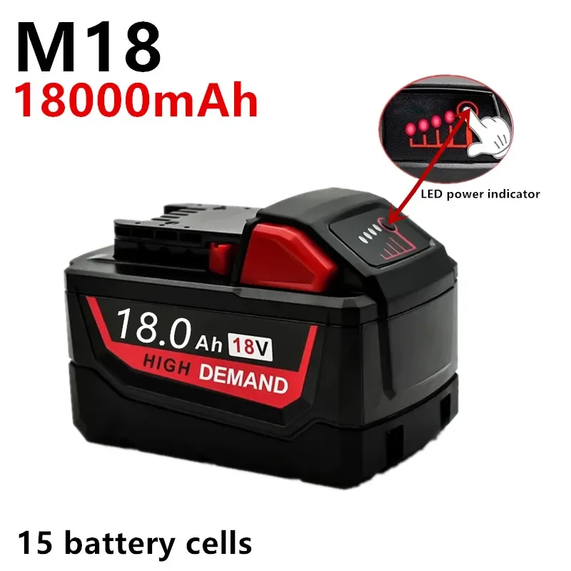 18V 18.0Ah Li-Ion werkzeugakkufюрmilwaukeem18 48-11-1815 48-11-1850 2646-20 2642-21ctrepalцемент m18battery + kostenнеудар versand
18V 18.0Ah Li-Ion werkzeugakkufюрmilwaukeem18 48-11-1815 48-11-1850 2646-20 2642-21ctrepalцемент m18battery + kostenнеудар versand