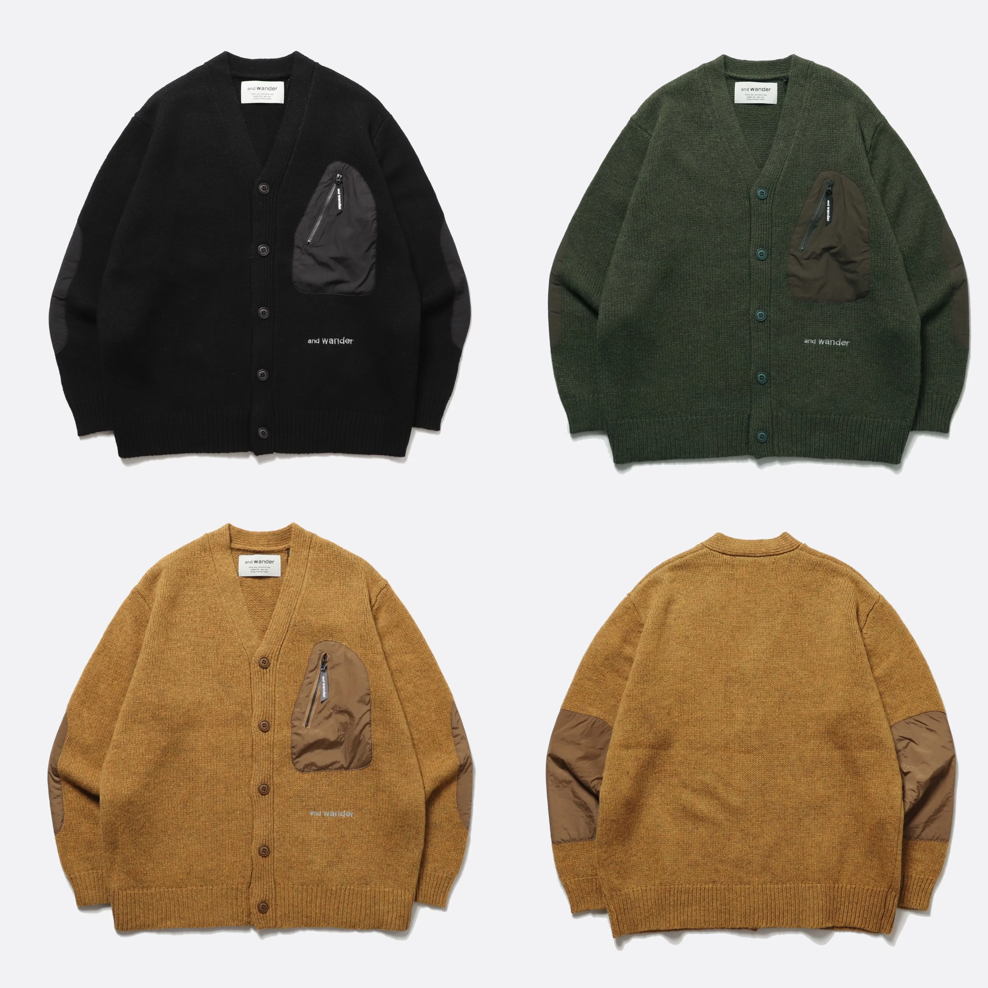 and wander shetland wool knitted cardigan reflective embroidered wool jumper jacket men's and women's couple unisex minimalist
and wander shetland wool knitted cardigan reflective embroidered wool jumper jacket men's and women's couple unisex minimalist