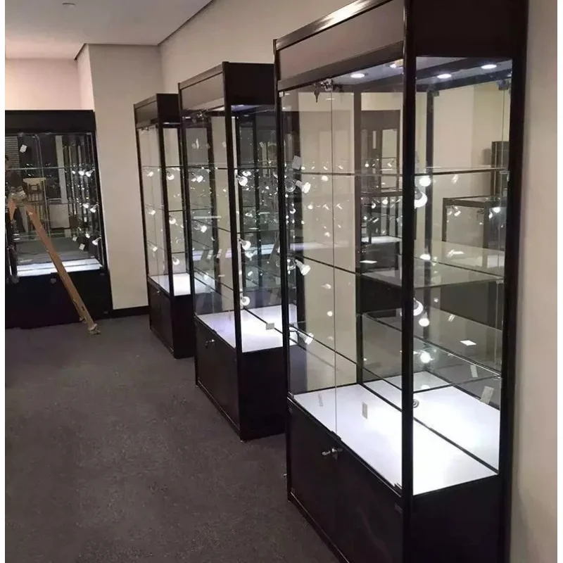 custom,Customized Full Aluminum Frame Glass Display Cabinet Retail Shop Vertical Showcase with LED Lights
custom,Customized Full Aluminum Frame Glass Display Cabinet Retail Shop Vertical Showcase with LED Lights