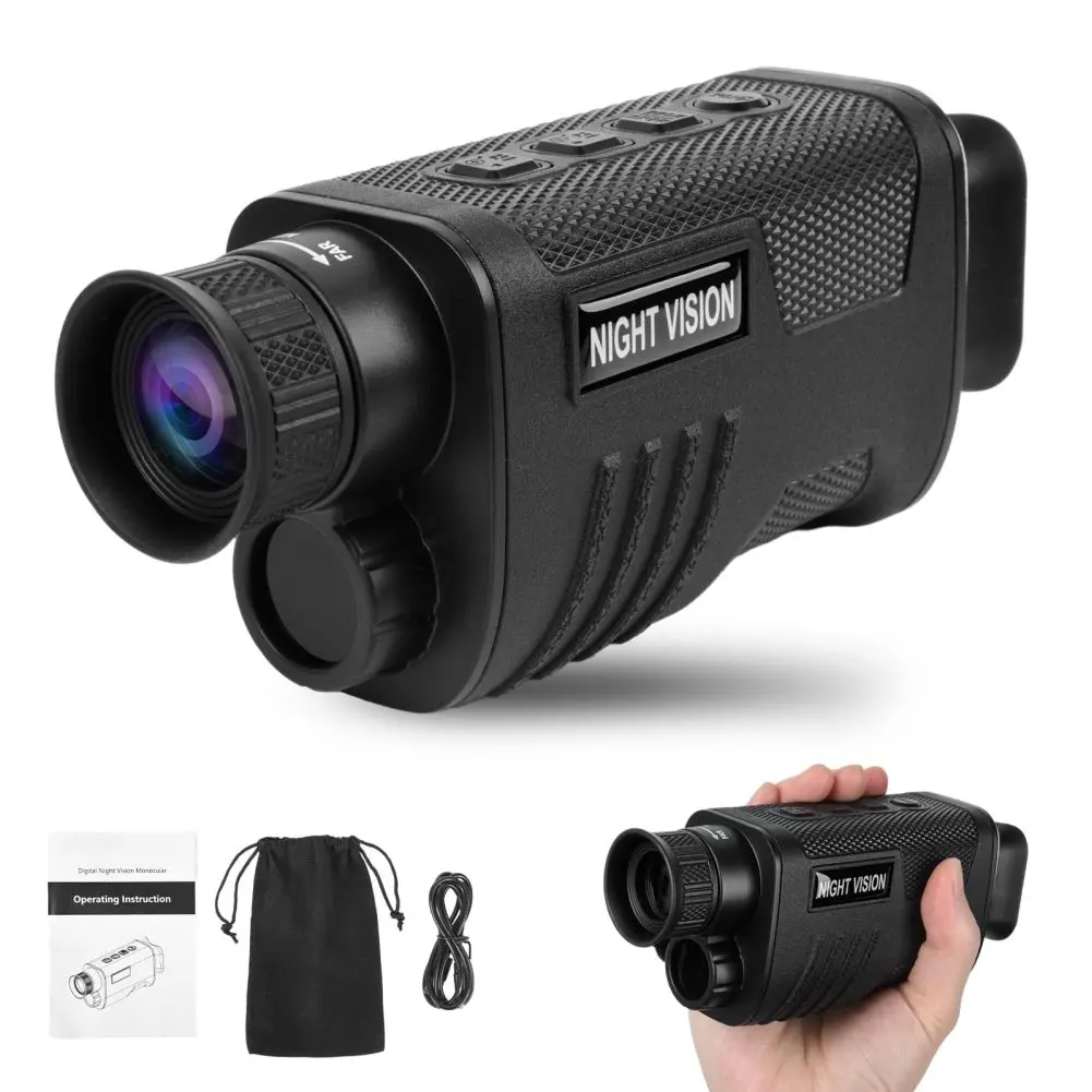 Night Vision Monocular 8X Digital Zoom Infrared Telescope With Take Photos Videos Playback Function For Hunting Camping
Night Vision Monocular 8X Digital Zoom Infrared Telescope With Take Photos Videos Playback Function For Hunting Camping