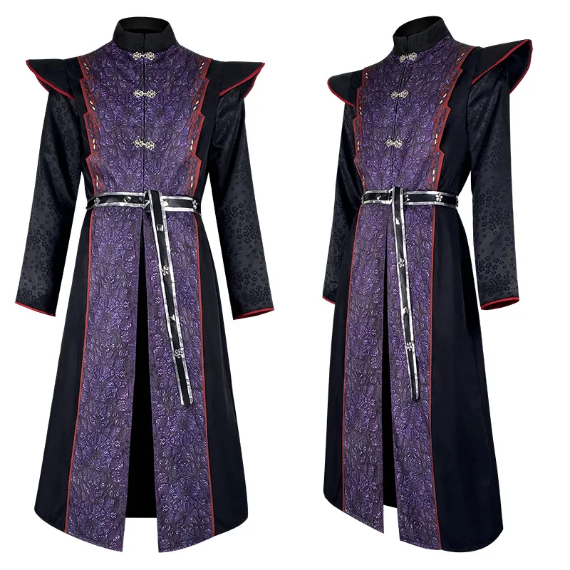 Movie House Dragon Daemon Cosplay Costume Prince Men Uniform Full Set Coat Belt Outfit Roleplay Halloween Carnival Suits
Movie House Dragon Daemon Cosplay Costume Prince Men Uniform Full Set Coat Belt Outfit Roleplay Halloween Carnival Suits