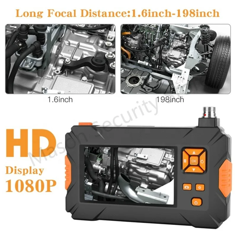 HD 1080P эндоскопическая камера с ручным креплением IP68 Водонепроницаемая 4,3 дюймовый экран двойной 8 мм объектив промышленный бороскоп камера для осмотра трубопроводов
HD 1080P эндоскопическая камера с ручным креплением IP68 Водонепроницаемая 4,3 дюймовый экран двойной 8 мм объектив промышленный бороскоп камера для осмотра трубопроводов