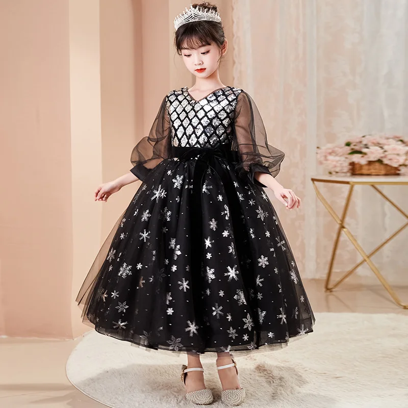 Boutique Kids dress for Long sleeves Black Sequins princess teen beauty pageant birthday dress girls wedding dress baby clothes
Boutique Kids dress for Long sleeves Black Sequins princess teen beauty pageant birthday dress girls wedding dress baby clothes