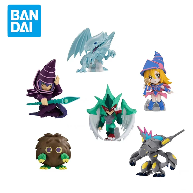 

Фигурки героев аниме BANDAI SHOKUGAN, оригинальные поединки монстров, темный волк, голубые глаза, белый дракон, ПВХ фигурки, игрушки-модели, 7 шт.