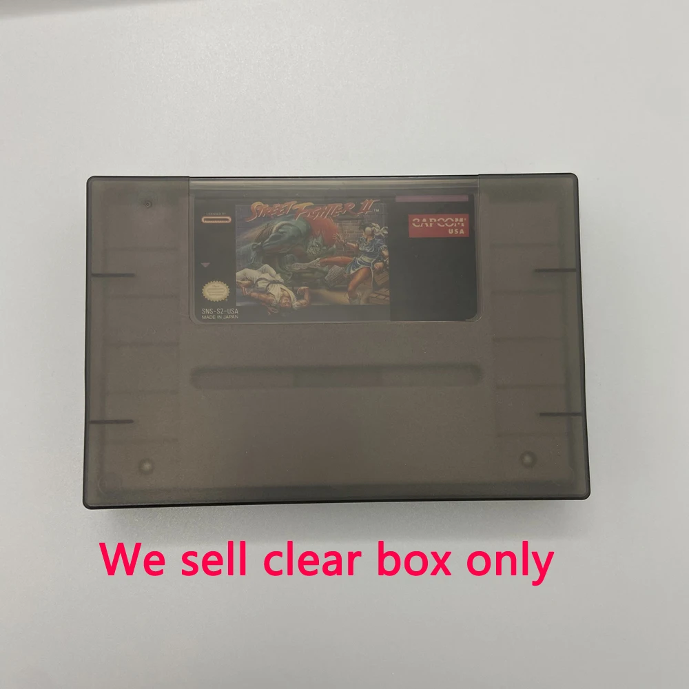 10pcs Transparent Game card cartridge storage display protective box for SNES American US version game card
10pcs Transparent Game card cartridge storage display protective box for SNES American US version game card