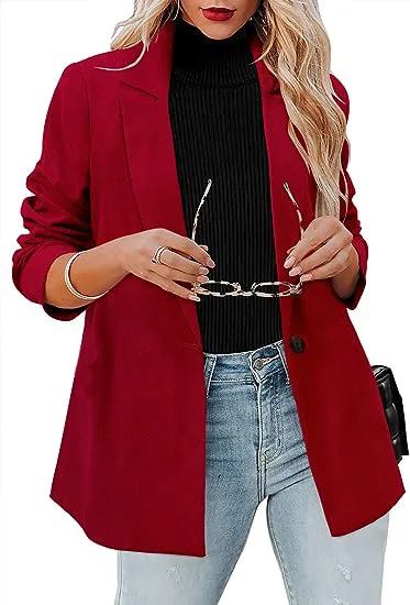Long Sleeved Solid Color Single Button Temperament Comfortable Commuting Casual Suit Jacket Women's Winter New Style
Long Sleeved Solid Color Single Button Temperament Comfortable Commuting Casual Suit Jacket Women's Winter New Style