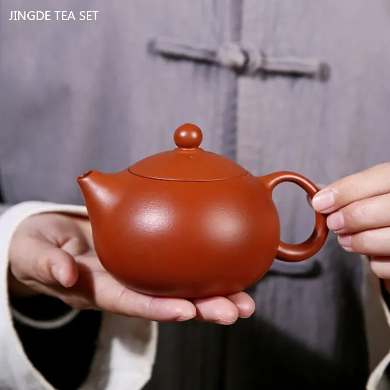 

Boutique Dahongpao Ball Hole Filter Tea Infuser Chinese Yixing Purple Clay Teapot Handmade Custom Beauty Kettle Zisha Tea Set
