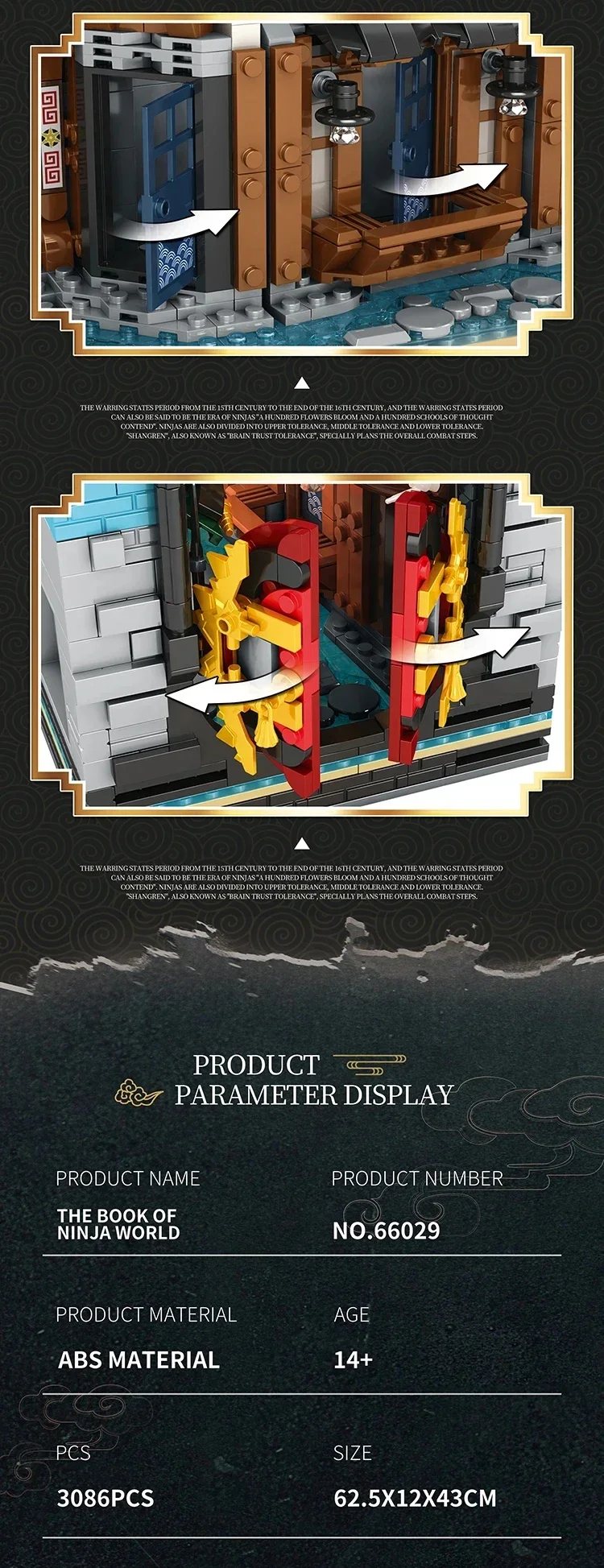 3086PCS Street View Japanese Traditional Architecture Bookstore Building Blocks MOC Ninja Bookend House Model Bricks Toy For Kid 3086PCS Street View Japanese Traditional Architecture Bookstore Building Blocks MOC Ninja Bookend House Model Bricks Toy For Kid