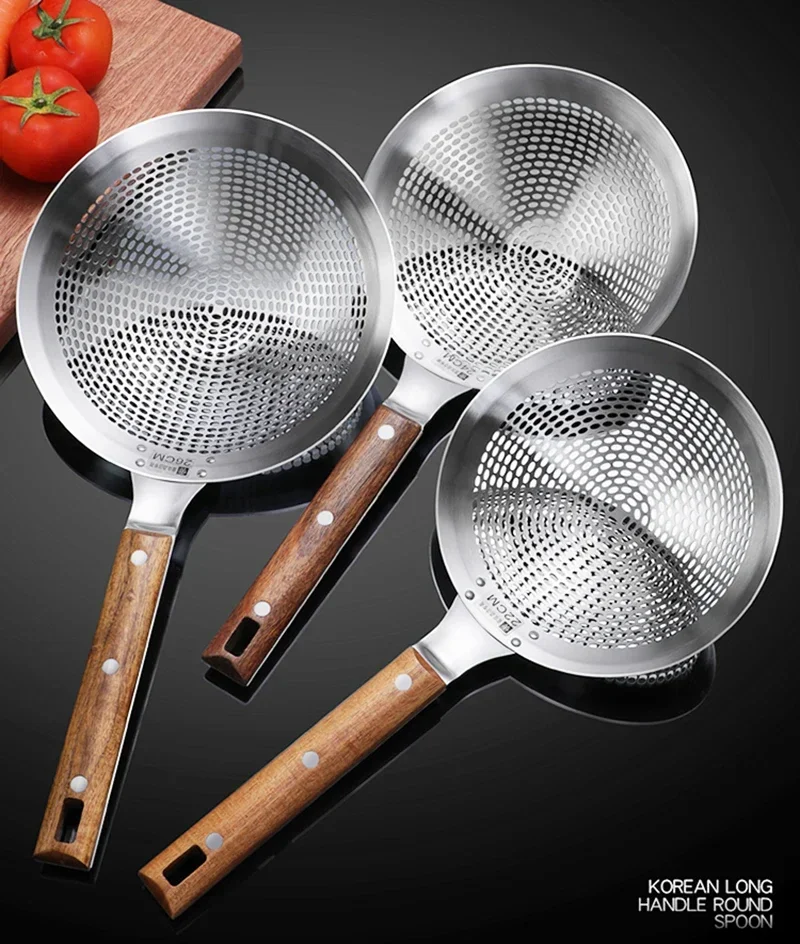 Extra Large Kitchen Strainer Skimmer with Sturdy Wood Handle, 304 Stainless Steel Slotted Spoon Colander - Kitchen Tools
Extra Large Kitchen Strainer Skimmer with Sturdy Wood Handle, 304 Stainless Steel Slotted Spoon Colander - Kitchen Tools