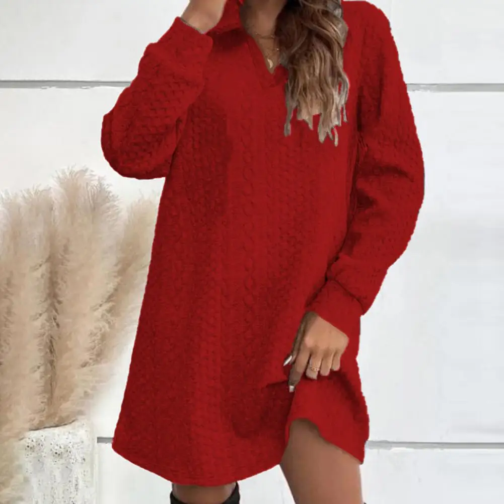 Fall Winter Women Dress Hooded V Neck Thick Applique Solid Color Pullover Long Sleeve Above Knee Length Casual Soft Mini Dress
Fall Winter Women Dress Hooded V Neck Thick Applique Solid Color Pullover Long Sleeve Above Knee Length Casual Soft Mini Dress