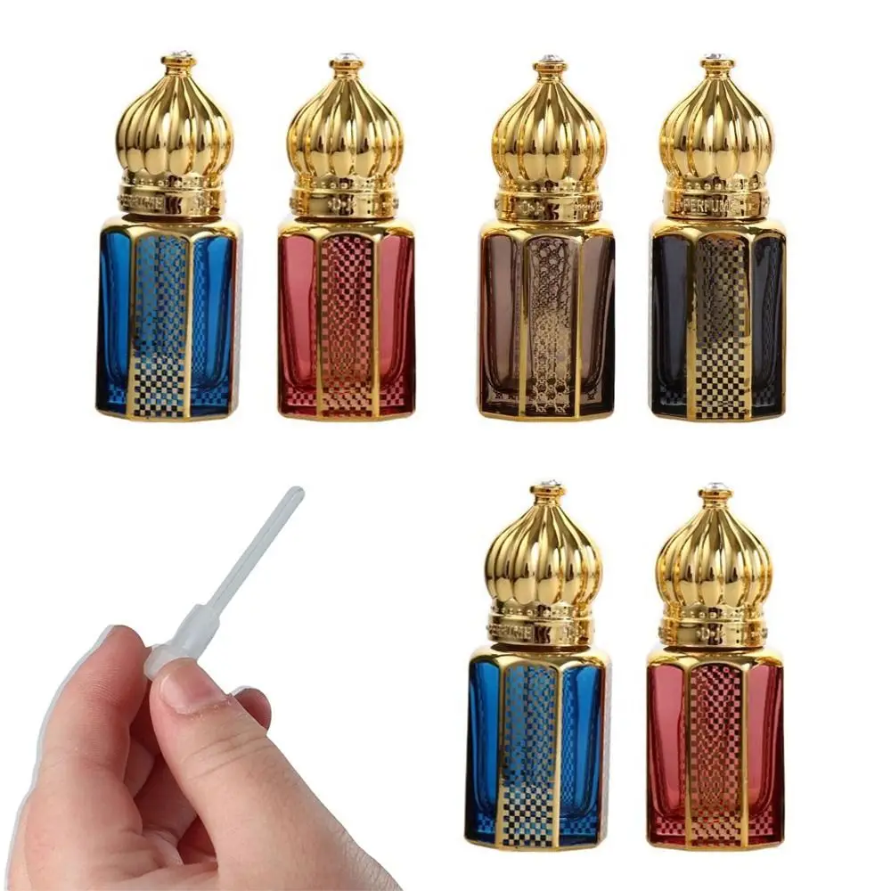 

Empty Mini Dropper Bottles Portable Electroplating 6ml Essential Oil Bottle High-end Luxury Perfume Bottle Cosmetic