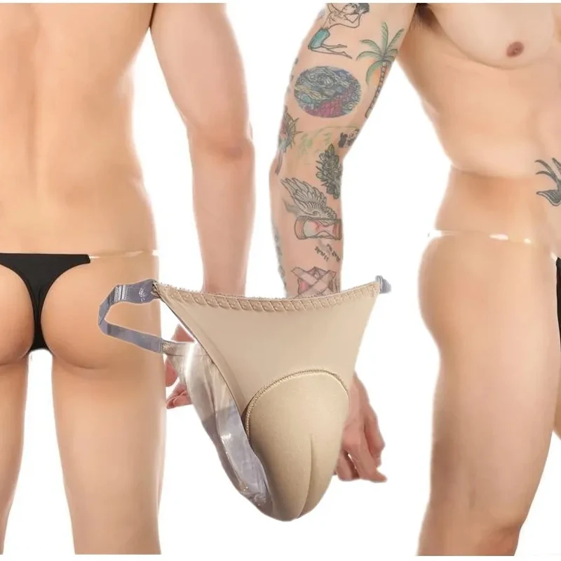 Men Camel Toe Pantie Detachable Adjustable Transparent Silicone Elastic Straps T-back Hiding Gaff Thong TG CD Crossdresser Panty
Men Camel Toe Pantie Detachable Adjustable Transparent Silicone Elastic Straps T-back Hiding Gaff Thong TG CD Crossdresser Panty