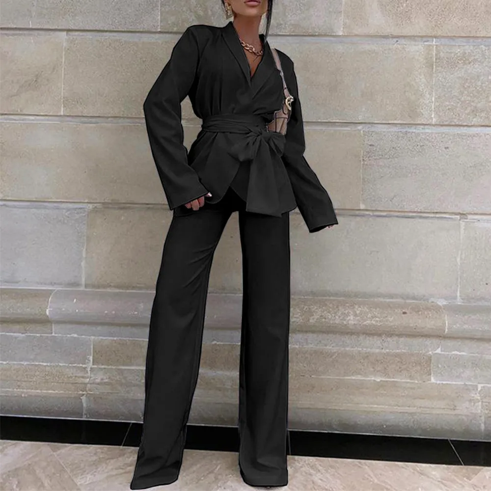 Blazer Suit Two Piece Suit Spring New Fashion Solid Color Long Sleeved Jacket Two Piece Suit Office Female Professional Cloth
Blazer Suit Two Piece Suit Spring New Fashion Solid Color Long Sleeved Jacket Two Piece Suit Office Female Professional Cloth