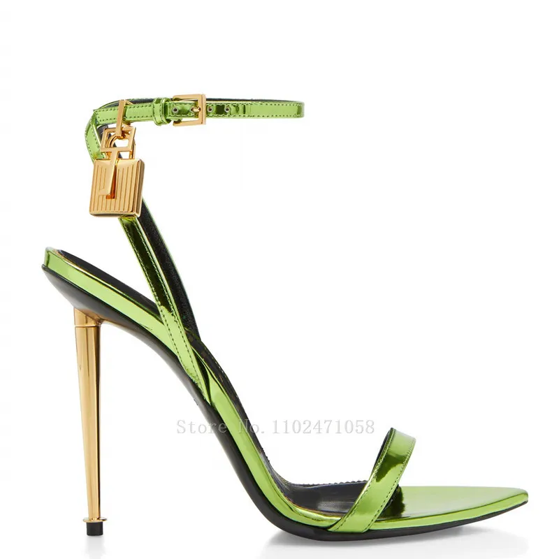 Sexy Pointed Toe Metal Key Lock Decoration Sandals Narrow Band Iron High Heels for Women 2023 Summer Fashion Ladies Dress Shoes
Sexy Pointed Toe Metal Key Lock Decoration Sandals Narrow Band Iron High Heels for Women 2023 Summer Fashion Ladies Dress Shoes