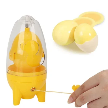 계란 스크램블러 핸드 에그 셰이커 믹서 식품 등급 실리콘 에그 스피너 수동 도구, 계란 노른자 셰이커 에그 스크램블러 가제트 계란 도구