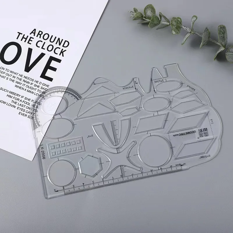 Multi Shaped Plastic Collapsible Ruler Painting Drawing Template Oval Geometric Curve Pattern Ruler Stationery Office Supplies
Multi Shaped Plastic Collapsible Ruler Painting Drawing Template Oval Geometric Curve Pattern Ruler Stationery Office Supplies