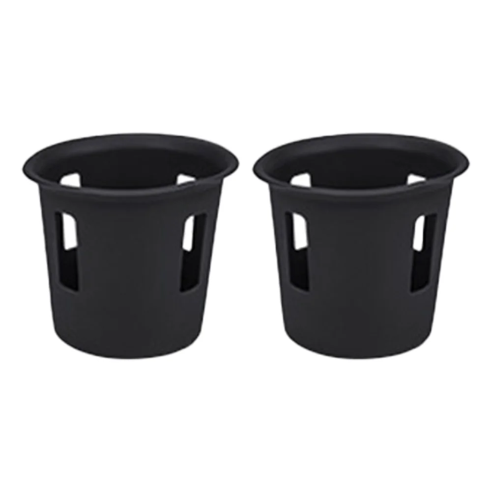 

Cup Holders Water Cup Pad 1Pair Black/Orange Car Interior For LiXiang L7 L8 L9 Silicone Pad Water Cup For Leading Ideal
