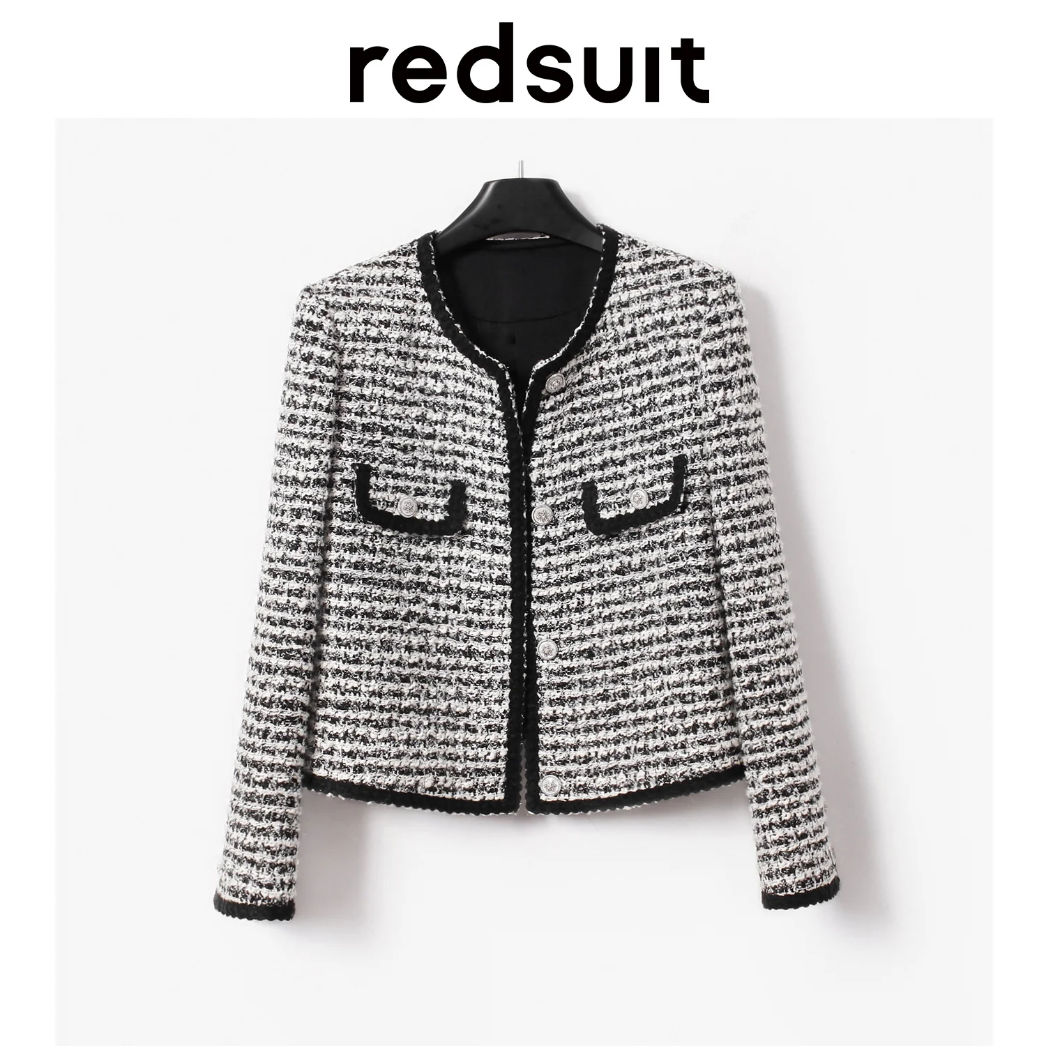 New Contrast Knitted Round Neck Small Fragrant Rough Tweed Short Style Temperament Coat Versatile Top
New Contrast Knitted Round Neck Small Fragrant Rough Tweed Short Style Temperament Coat Versatile Top