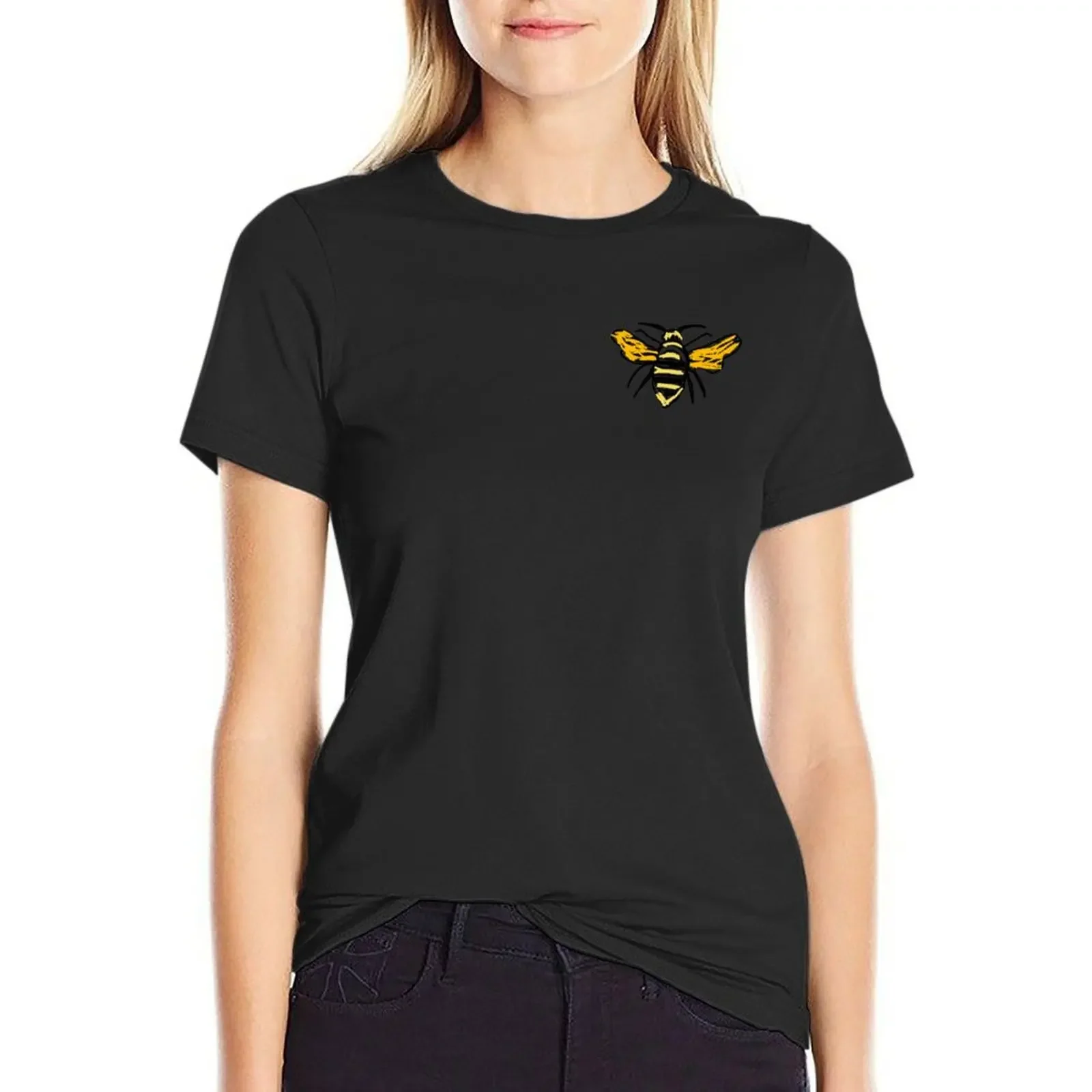 

doodle Honey bee T-shirt Blouse lady clothes graphics Womens graphic t shirts