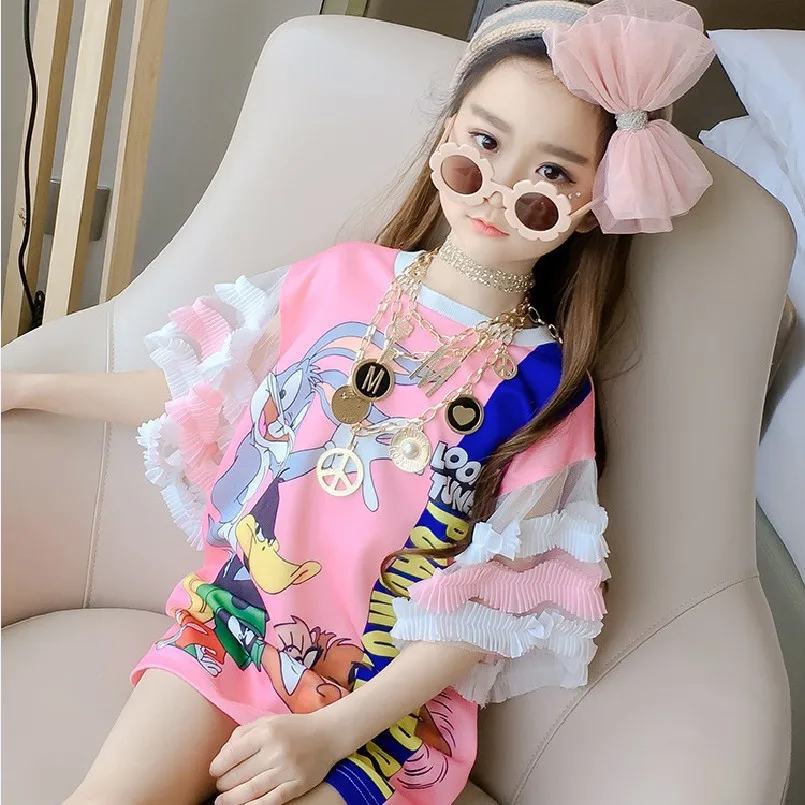 teenager Girls dress summer 4 6 8 10 12 14 years Princess dresses graffiti lace sleeve children's kids dress clothes
teenager Girls dress summer 4 6 8 10 12 14 years Princess dresses graffiti lace sleeve children's kids dress clothes