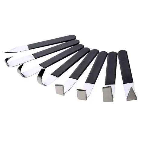 

8 Pieces of Stainless Steel Pottery Clay Sculpture Carving Tools with Perfect New Brand Rubber Handle