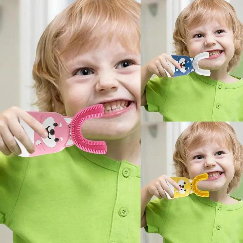 Childrens Toothbrush U-Shaped Kid Ultrasonic Aterproof Toothbrush Smart Cartoon Design Toddler Auto Toothbrushes With 2 Brush
Childrens Toothbrush U-Shaped Kid Ultrasonic Aterproof Toothbrush Smart Cartoon Design Toddler Auto Toothbrushes With 2 Brush