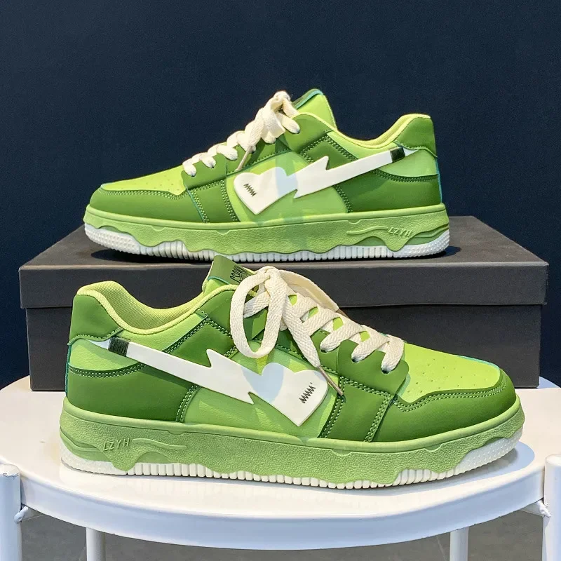 2023 Hot Fashion Green Skateboard Shoes Men Streetwear Hip Hop Sneakers for Men Designer Platform Men's Sneaker zapatos hombre
2023 Hot Fashion Green Skateboard Shoes Men Streetwear Hip Hop Sneakers for Men Designer Platform Men's Sneaker zapatos hombre