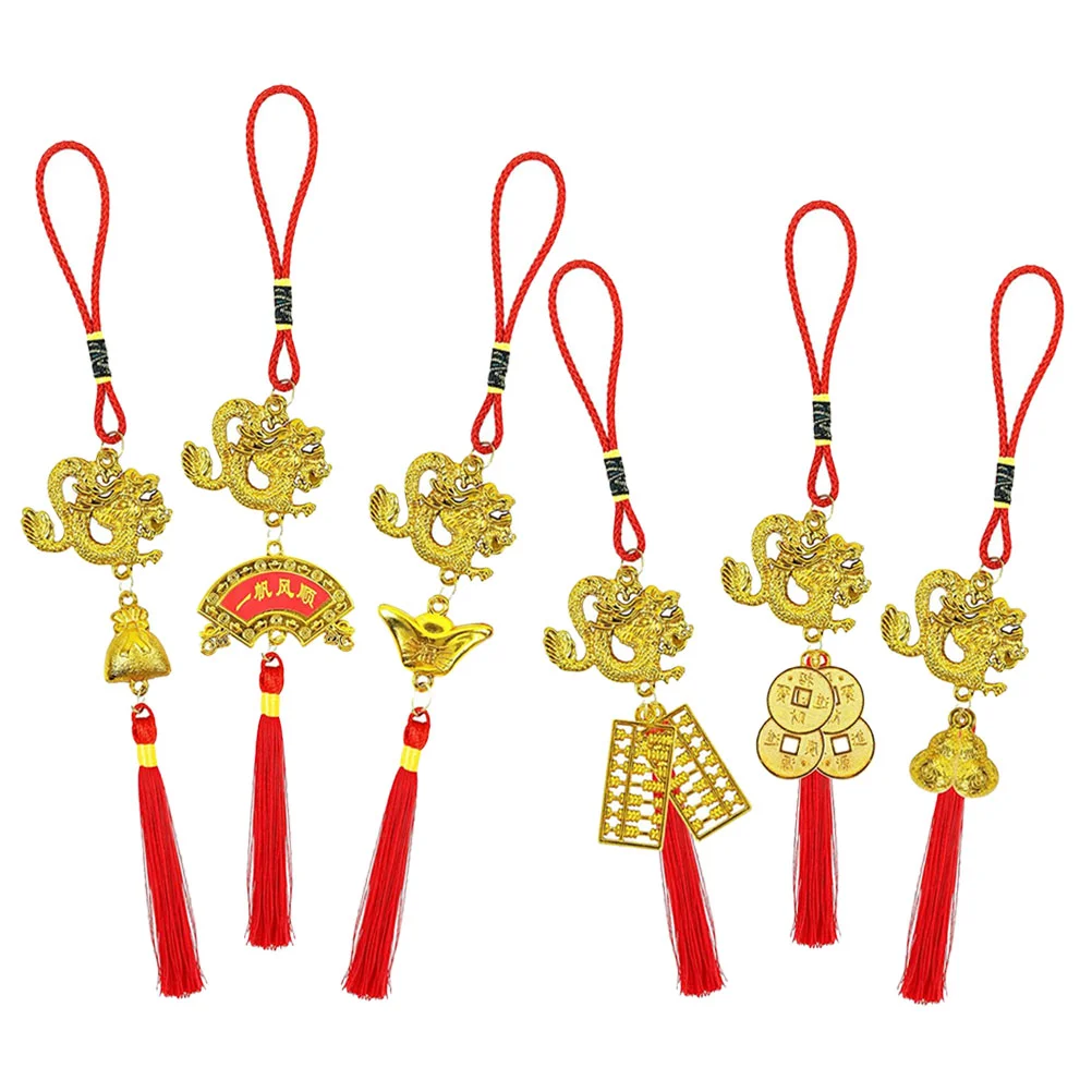 6 Pcs Chinese Style Year of The Dragon Pendant Home Decor New Decorations 2024 Plastic
6 Pcs Chinese Style Year of The Dragon Pendant Home Decor New Decorations 2024 Plastic