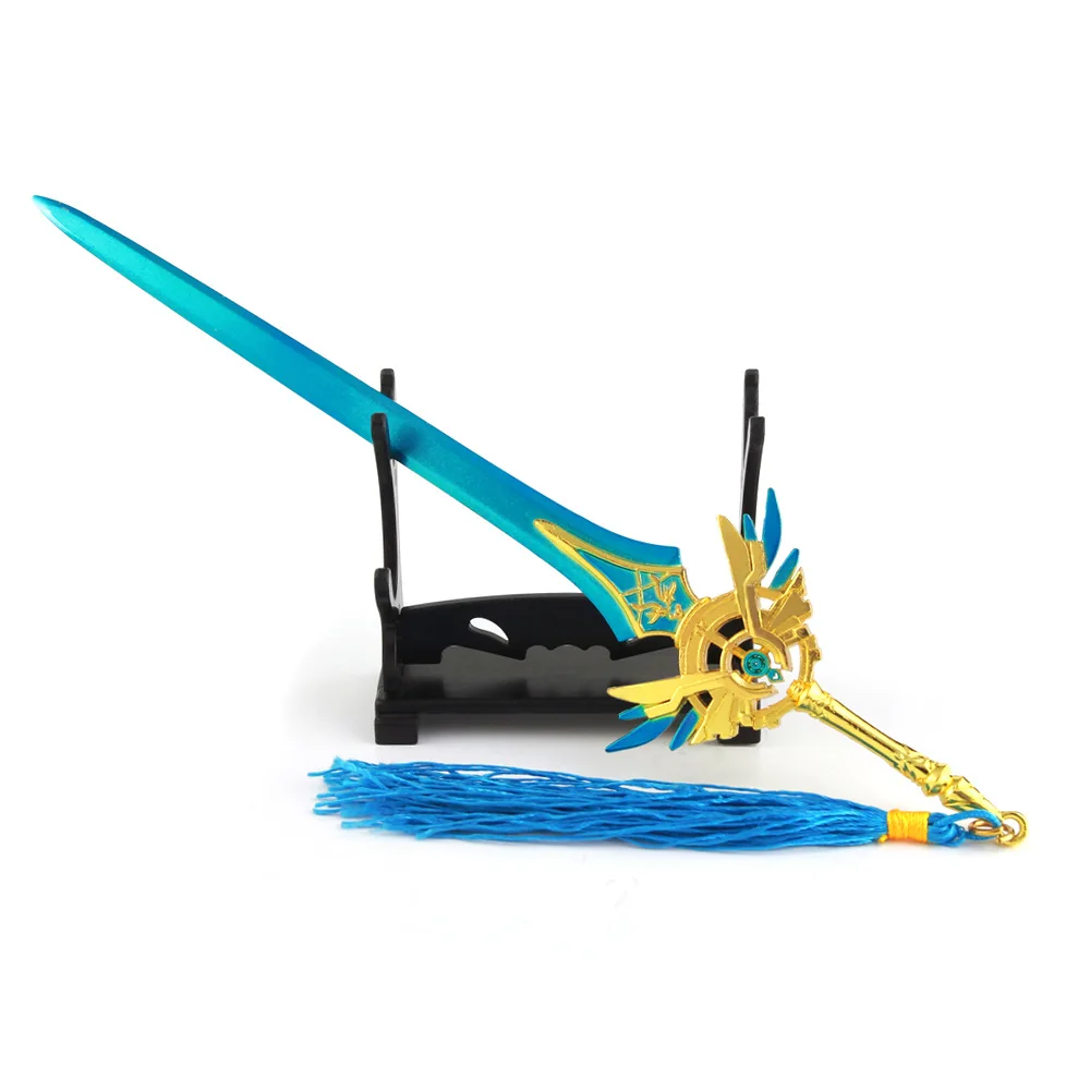 21CM Genshin Impact Keqing Weapons Skyward Blade Metal Weapon Sword Collection Model Toy Anime Accessories Cosplay Props
21CM Genshin Impact Keqing Weapons Skyward Blade Metal Weapon Sword Collection Model Toy Anime Accessories Cosplay Props