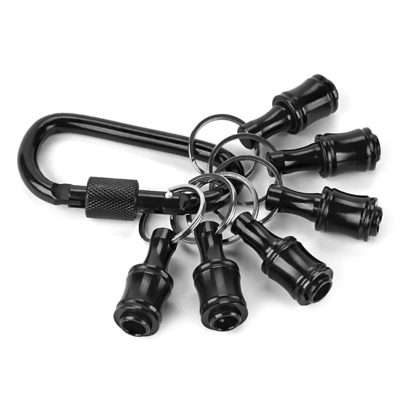 Screwdriver Bit Holder Tool Set 6Pcs Keychains with Keychains Nut Adapters and Belt Clip, Quick Releases
Screwdriver Bit Holder Tool Set 6Pcs Keychains with Keychains Nut Adapters and Belt Clip, Quick Releases