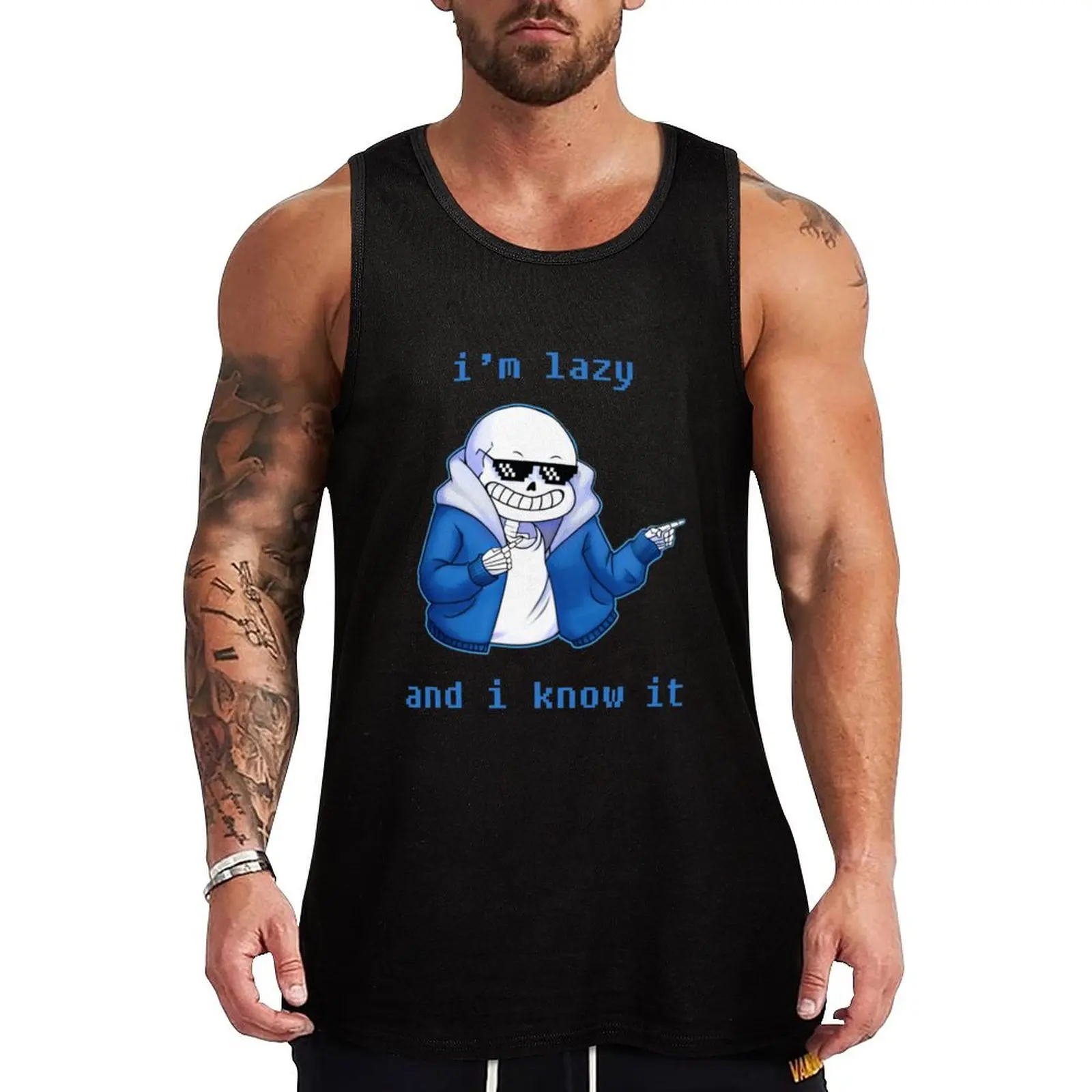 Lazy and I know it (ORIGINAL) undertale skeleton inspired Tank Top Gym wear Sports clothing T-shirt men
Lazy and I know it (ORIGINAL) undertale skeleton inspired Tank Top Gym wear Sports clothing T-shirt men