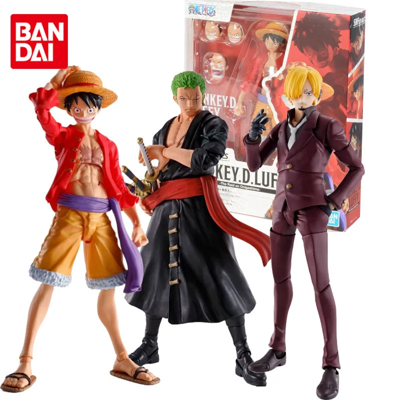 Bandai Original Shf ONE PIECE Luffy Sanji Zoro Anime Action Figures Toys for Boys Girls Kids Gift Collectible Model Ornaments
Bandai Original Shf ONE PIECE Luffy Sanji Zoro Anime Action Figures Toys for Boys Girls Kids Gift Collectible Model Ornaments