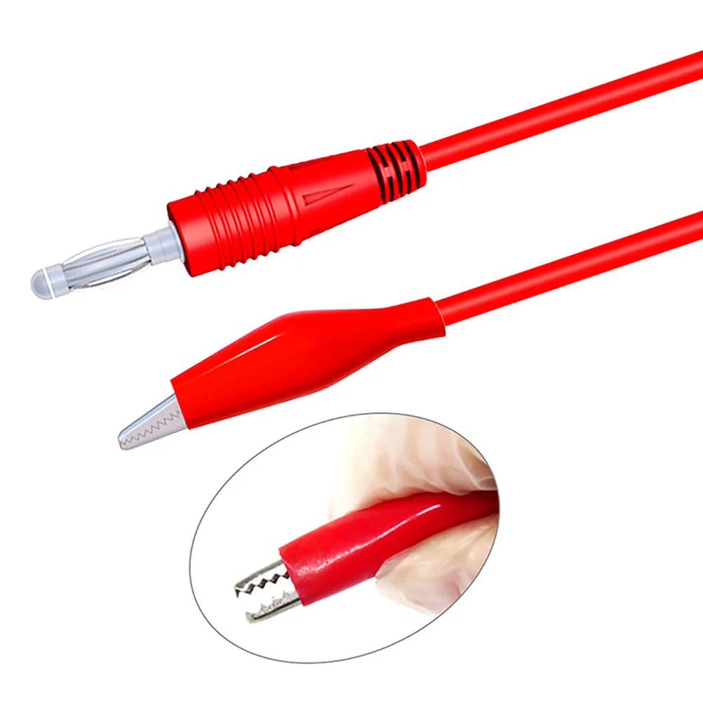 Alligator Clips Test Line To AV Banana Plug Wire 1Pair For Multimeter Lead Connector Measure Tools Tester Probe
Alligator Clips Test Line To AV Banana Plug Wire 1Pair For Multimeter Lead Connector Measure Tools Tester Probe